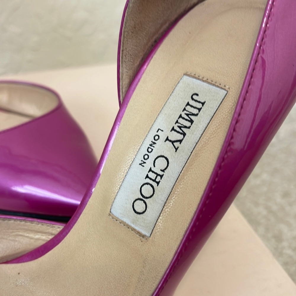Jimmy Choo London Leather Aegean 38.5